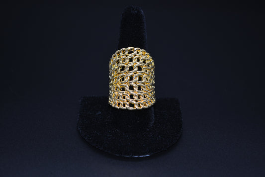 Golden Brodery Ring