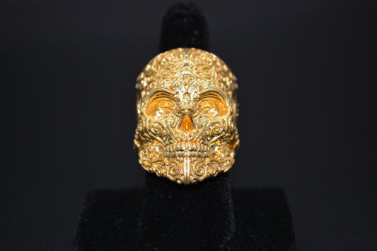 Aztec Skull Ring