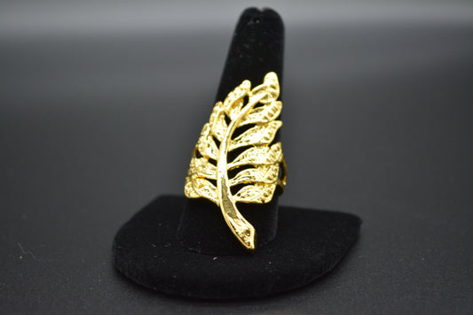 Golden Leaf Ring