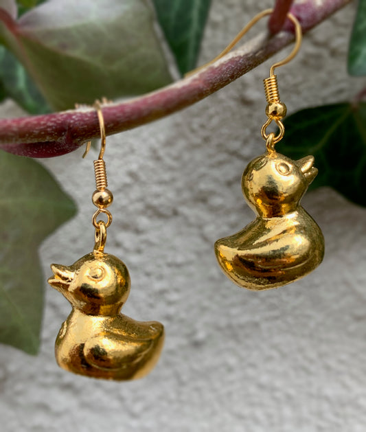 Goldy Duck Earrings